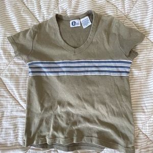 green baby tee